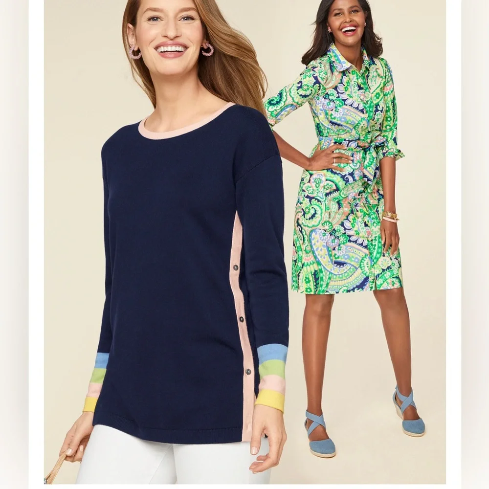 Talbots‎ LYNDSAY D'ORSAY ESPADRILLE WEDGES - DENIM
